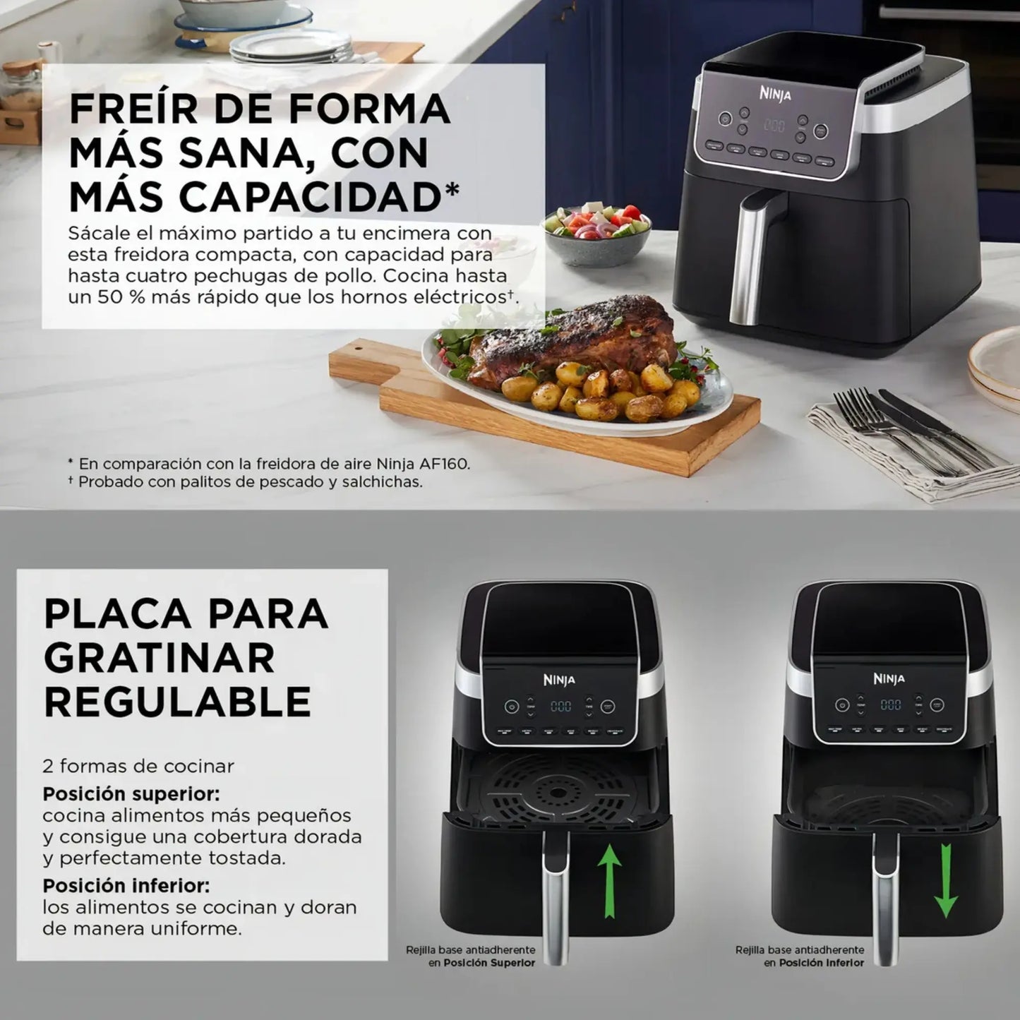 Freidora sin aceite Νіnја 6.2 litros