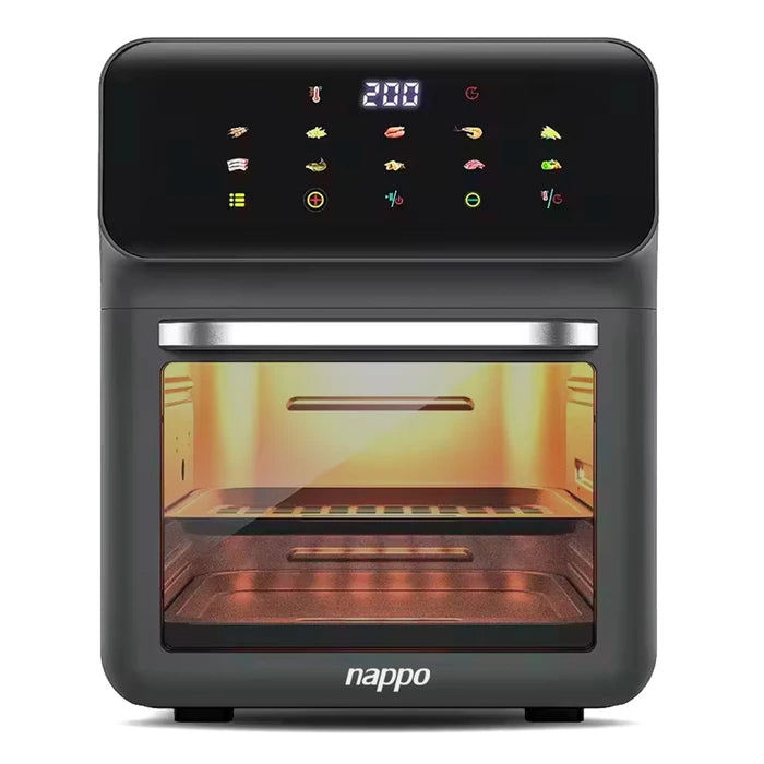 Freidora sin Aceite nарро Digital EXTRA GRANDE 10L 1350W Multifunción + Manopla y Pinza DE REGALO